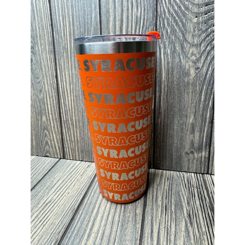 Syracuse Orange Stainless Steel Travel Mug 24 Oz Spill-Resistant
